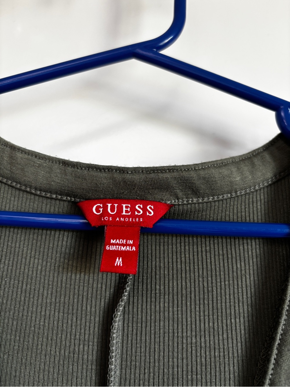 Guess Red Short-Sleeve Tie-Front Top - Picture 4 of 5